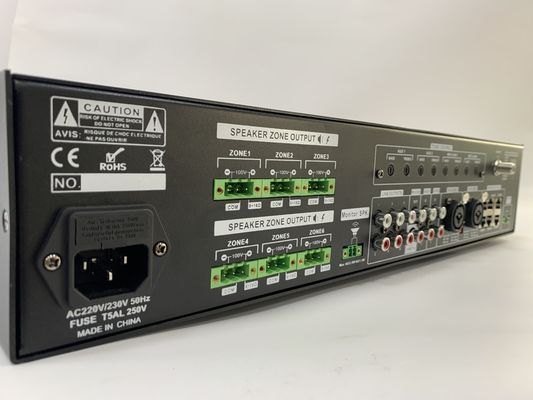 6*120W ακουστικός ενισχυτής 6 μητρών καθορισμένη 70dB s Ν καναλιών PA αναλογία συστημάτων