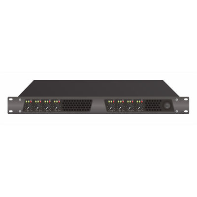 4*900W υπέρ ακουστικό κέρδος τάσης CE 40dB συστημάτων ενισχυτών DSP PA