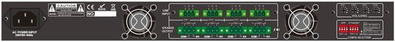 Μαύρο AC180V 4 υπέρ ακουστική κατηγορία Δ Amp ενισχυτών καναλιών για το θέατρο και τον κινηματογράφο